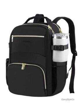 15.6 Inch Laptop Backpack Waterproof Nylon Travel Work Bag